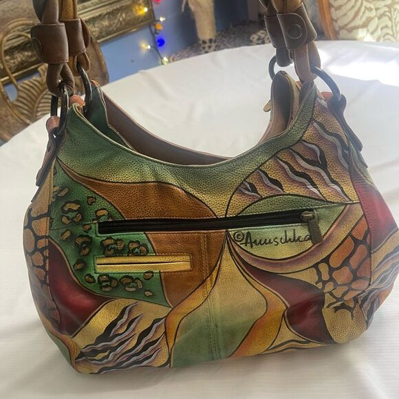 Anuschka Multicolor Sunflower Shoulder Bag - Picture 9 of 16